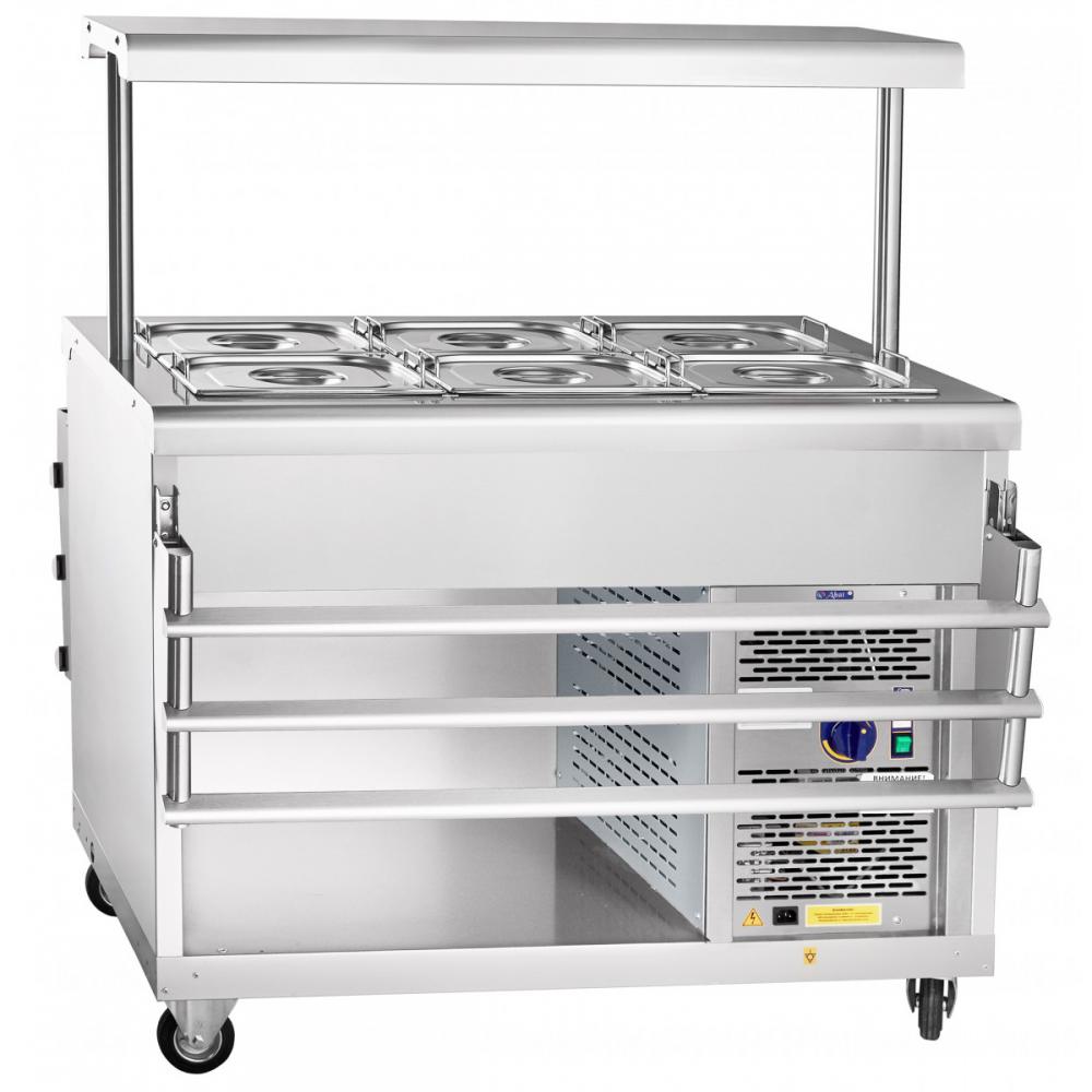 Холодильный прилавок ABAT ПВВ(Н)-70ПМ-НШ (самообслуживание)