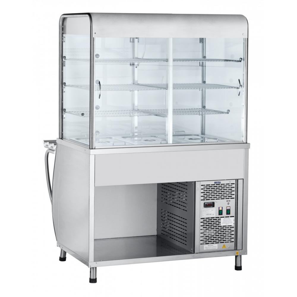 Холодильная витрина-прилавок ABAT ПВВ(Н)-70М-С-01-НШ (ПАТША)