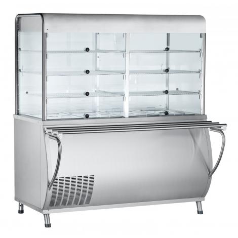 Холодильная витрина-прилавок ABAT ПВВ(Н)-70М-С-НШ (ПАТША)